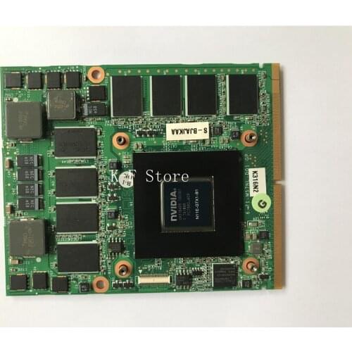 Original GTX285M GTX 285M N11E-GTX1-B1 DDR3 1GB VGA GPU Graphic Video Card For Dell M15X M17X Clevo M57NL MSI 100% Test