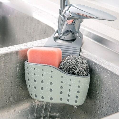 ITAS7705 Kitchen supplies sink basin plastic storage bag adjustable hanging basket drain basket