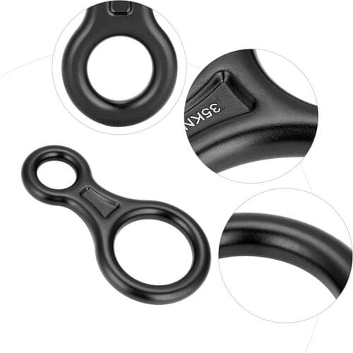 35KN 8 Shape Carabiner Descender Rope Slow Descent Device Outdoor Rock Climbing Carabiner Escape Rope Slow Descent Device