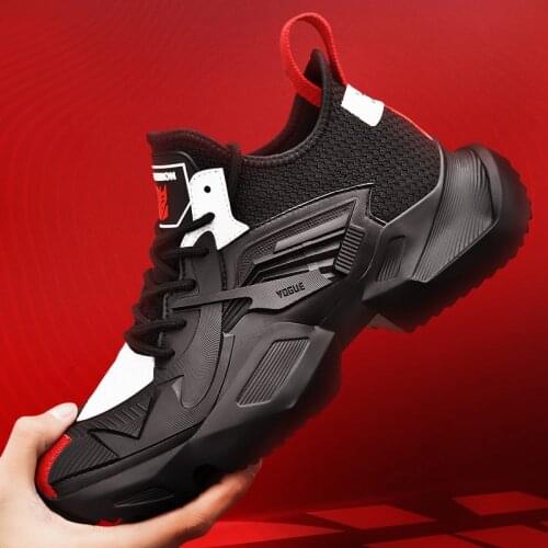 Running Shoes Men Air Cushion Sneakers Men Breathable Comfortable Mesh Jogging Trainers Male Thick Sole Outdoor Runners Footwear