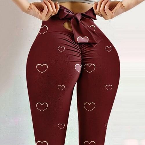 40# Ins Hot Fashion Workout Leggings For Women High Waist Push Up Legging Printed Female Fitness Pants Casual Trousers Sweatpant