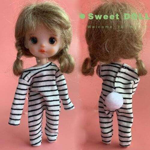Ob11 doll clothes bjd pajamas doll accessories for 1 / 12bjd cute bodysuit, beauty knot pig, bodysuit, GSC, doll accessories