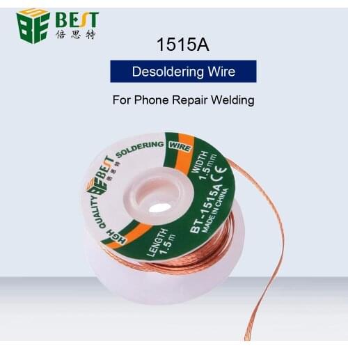 BST-1515A 1.5mm 1.5M Solder Remover BGA Desoldering Wire Braid Solder Remover Wire For Phone Repair Welding Hand Tools