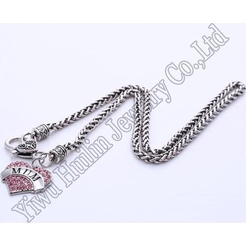 "Mum" Crystal Heart Necklace Mothers day Jewllery