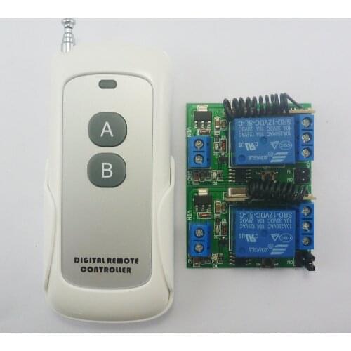 433M Large Power 2 Button PT2262 Control RF Wireless Remote On/off Switch + Delay Time Timer Controller Link