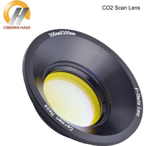 Carmanhaas Co2 Laser F-Theta Scanning Lens ZnSe Scanners Field 300*300mm Dia. 48mm for Laser Marking