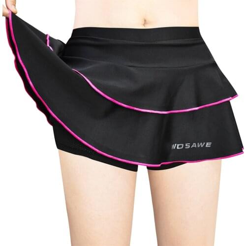 Womens Cycling Padded Skirt Tennis Golf Yoga Shorts Pants Swing Skirt Size XXS-M