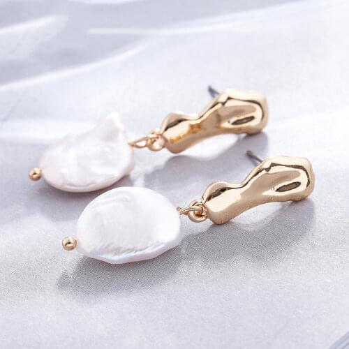 Gold Womens Earrings Hanging Vintage Irregular Jewelry Suspension Earrings Dangle Pendientes Geometry Gifts For Engagement 2021