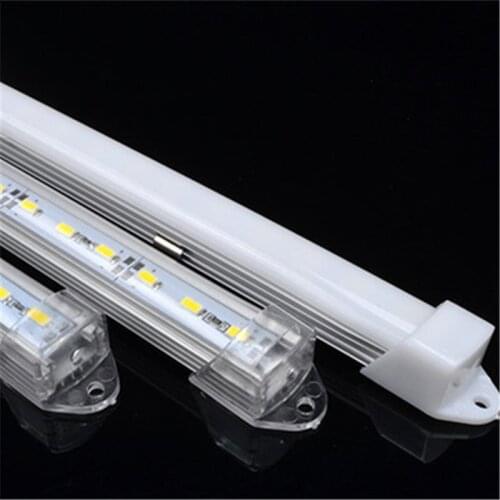 10PCS LED Bar Lights 50cm/36LEDs DC12V 5630/7020 LED Rigid Strip 50cm LED Tube with U Aluminium Shell + PC Cover