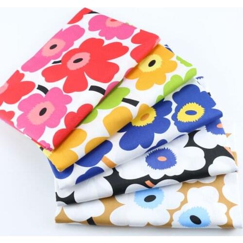 Floral Printed 100% Twill Cotton Fabric DIY Sewing Patchwork Quilting Clothes Baby Dress Bed Sheet Pillow Cover Tisuss Tecidos