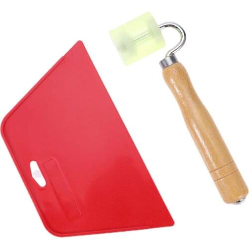 2 pieces of wallpaper trowel tools, roller wallpaper scraper tools, rubber wallpaper flat press roll installation wallpaper