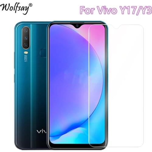 2PCS Tempered Glass For Vivo Y17 Screen Protector 9H Toughened Protective Glass For Vivo Y12 Glass Vivo Y15 Y17 Y3 Y12 Wolfsay