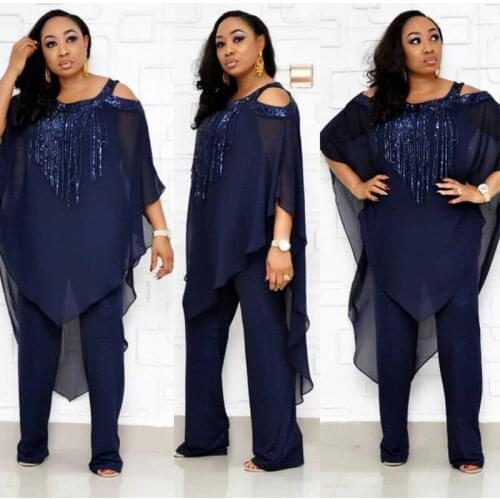 2020 Dashiki Traditional African Clothing Two Piece Set Women Africaine Print Bodycon Dress Tops + Pants African Clothes