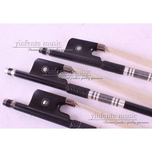 4/4 Cello Bow Carbon fiber Round Stick Ebony f rog High Quality New 40