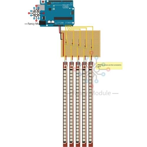 4.5 Inch Bend Flex Sensor for Robotics Arm Power Glove 4.5" Sensor Bend Measuring