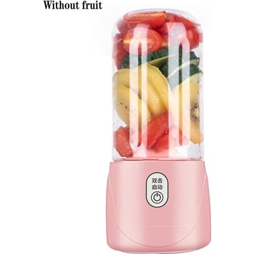 4/6 Blades 400ml Electric Juicer Cup Portable Smoothie Blender Mini Mixer Squeezer Juice USB Charging Vitamer Fruit Juicer