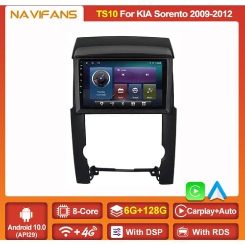 4G Wifi DSP Carplay Auto Android 11 Car Radio For Kia Sorento 2009 2010 2011 2012 Multimidia Video Player GPS Navigation RDS BT