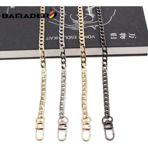 BAMADER Flat Iron Chain Metal Bag Strap High Quality Shoulder Strap Chain Bag Accessories With Messenger Handbag Diy Handle
