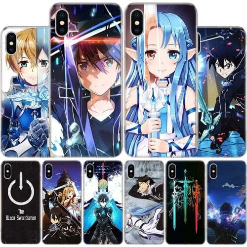 Sword Art Online Anime Cover Phone Case For Apple iphone 11 12 Pro XR X XS Max 7 8 6 6S Plus + 7G 6G 5 SE 2020 Coque Popular