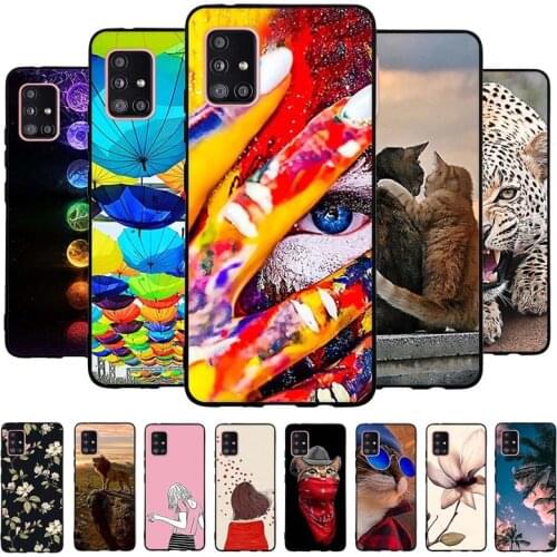 For Samsung Galaxy A51 5G A516 Case Silicon Black Back Cover Phone Cases For Samsung A51 A516 Soft Case 6.5 inch coque