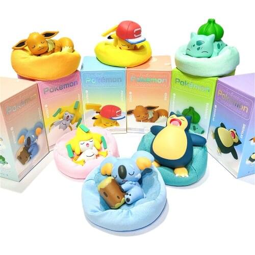 Pokemon Starry Dream Series Action Figures Dolls Cartoon Pokemon Sleep Pikachu pokemon Ornaments Tide Mark Birthday Gift