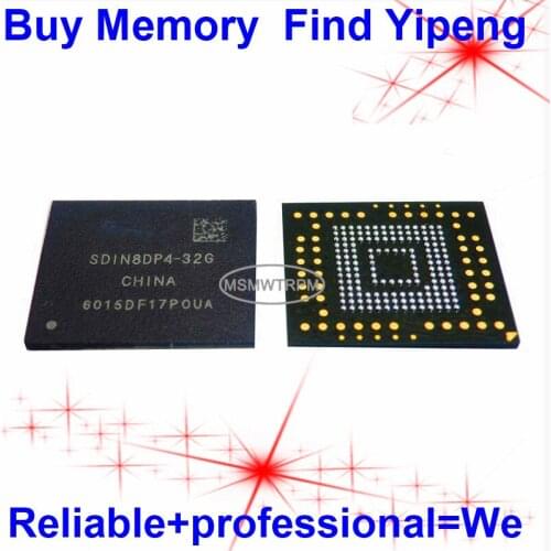 SDIN8DP4-32G BGA153Ball EMMC4.5 4.5 32GB Mobilephone Memory New original and Second-hand Soldered Balls Tested OK