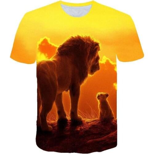 Glowing Deer Animal 3 D Printing Man Children T -Shirts With Short Sleeves Harajuku /Deer T -Shirts S -6 Xl General Code Number