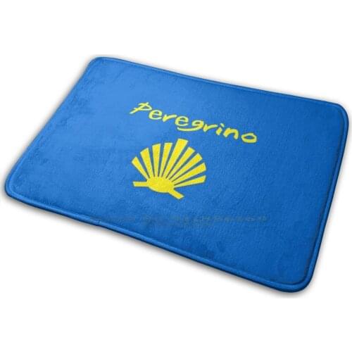 Buen Camino De Santiago. Compostela Peregrino Mat Rug Carpet Anti-Slip Bedroom Entrance Door Mat Camino De Santiago Camino