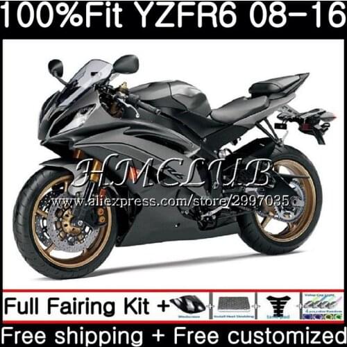 Injection For YAMAHA YZF R 6 R6 2008 2009 2010 2011 2012 17HC.8 YZF 600 YZF-R6 YZF600 YZFR6 08 09 10 11 12 Fairing Gloss color