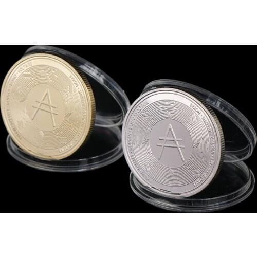 Gold Ada Cardano Crypto Coin Cryptocurrency Collectible Great Gift Silver Coin