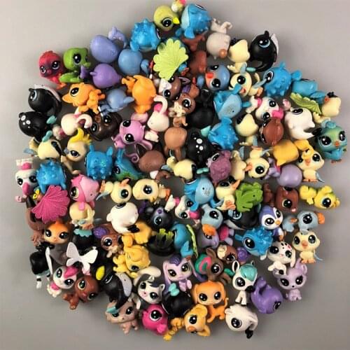 Hasbro Little Pet Shop LPS Mini Kawaii Q-Version Doll Genuine Bulk Pack Model Anime Figures Favorites Collect Ornaments