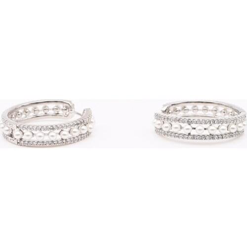 32mm Womens High Quality New Fashion Creative Alloy beaded earrings