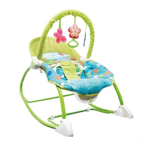 Green Color Multifunctional Baby Rocking Chair Electric Baby Bouncer Swing Toddler Rocker Infant Cradle Crib