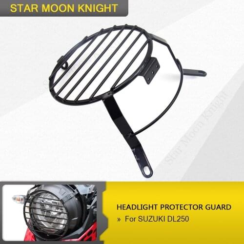 Motorcycle Headlight Grill Cover Head Light Protection HeadLamp Guard for SUZUKI DL250 DL 250