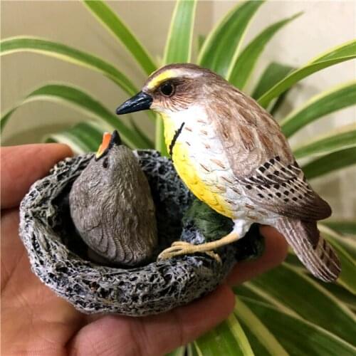 Resin Decoration Villa Garden Garden Creative Hand Painting Simulation Bird Animal Landing Landscape Craft Decoration