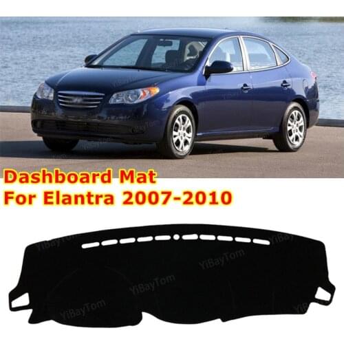 For Hyundai Elantra 2007- 2010 HD Avante I30 Anti-Slip Mat Sunshade Dashmat Protect Carpet Dashboard Cover Pad Accessories
