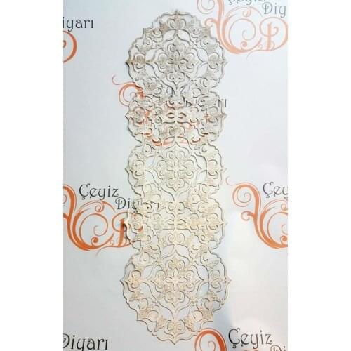 Luxury Star Velvet Runner Beige