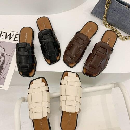 Female Sandals Comfort Slippers For Women Breathable Closed Toe Sandals 2021 Womens Slippers Ladies Comfort Block Retro Gladiat