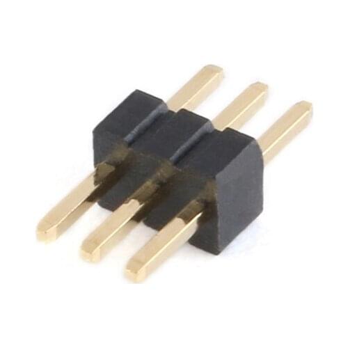 Pitch 1.27mm single row pin header straight pin header 1*2/3/4/5/6/8/10/12-40/50P gold-plated PCB connection universal connector