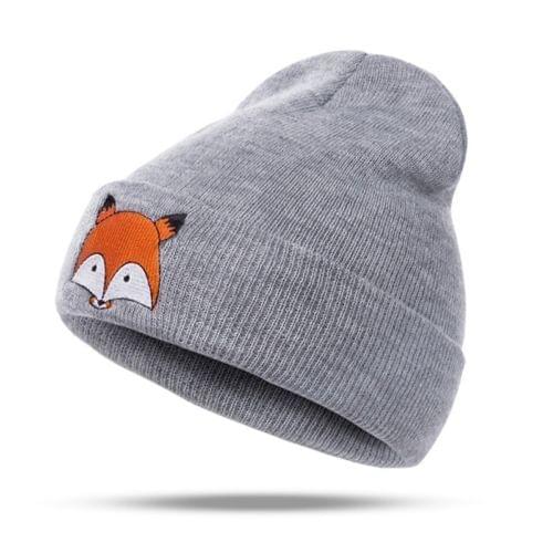 Baby Kids Autumn Winter Warm Cotton cartoon fox Hat Toddler Girls Boys Caps Cute Baby hat 1pcs