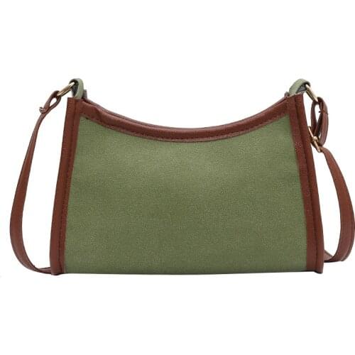 Soft PU Leather Women Purple Underarm Bag Retro Solid Color Ladies Baguette Handbags Fashion Design Girls Small Shoulder Bags