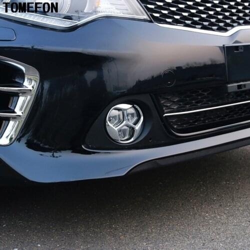 TOMEFON 2pcs For Kia Optima K5 2016 2017 Car ABS Chrome Front Fog Light Fog Lamp Cover Trim Front Fog Lamp Hoods