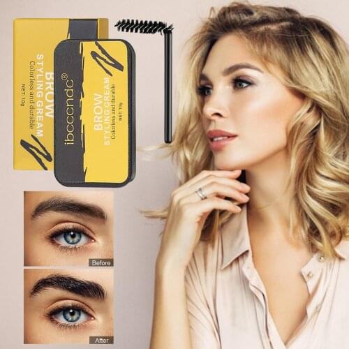 1PC Eyebrow Soap Wax Fluffy Feathery Eyebrows Pomade Gel Eyebrow Styling Makeup Soap Brow Sculpt Lift Wild Brows Wax Soap