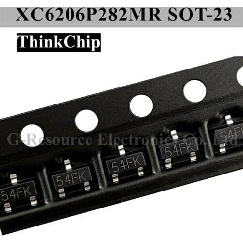 100pcs) ME6206P282MR XC6206P282MR SOT-23 XC6206 2.8V LDO stabilized voltage IC (Marking 54FK)