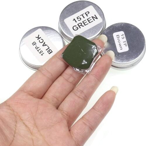 15g Putty Fish Material Tungsten Putty Fishing Rig Weight for Carp Fishing Sinker Replacement Muddy Brown Dark Green Color