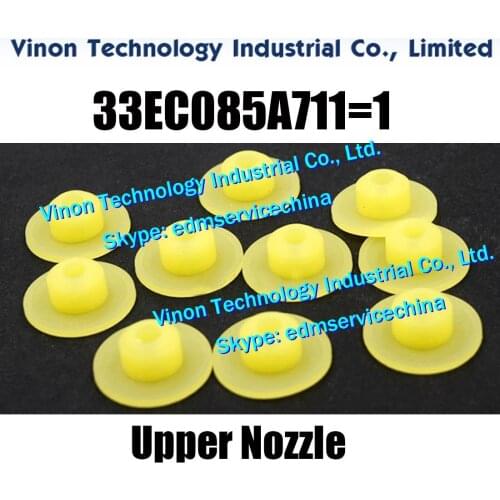 2pcs/lot) 33EC085A711=1 edm U6 Upper Nozzle Ø5.0mm for Makino U series 33EC.085A.711 Water Nozzle Spacer D5mm Upper Head