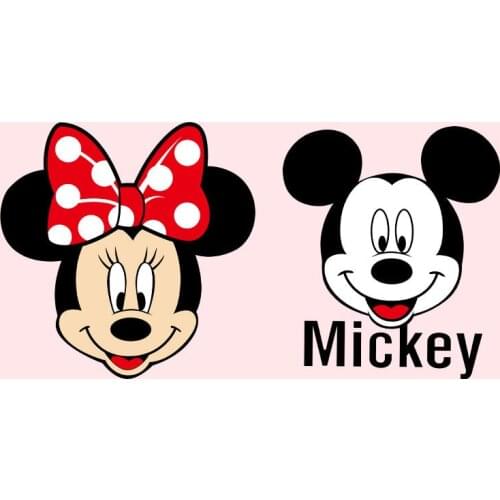 Mickey Mouse Cartoon Clothes Printing Accessories Minnie Clothes Decoration Washable Heat Transfer Stickers Iron on Transfer