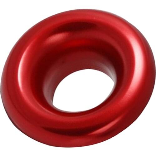 Anodized 3" Red Short Ram Cold Air Intake Turbo Horn Aluminum Alloy Velocity Stack Adapter Kit (Without Silicon hose and clamp)