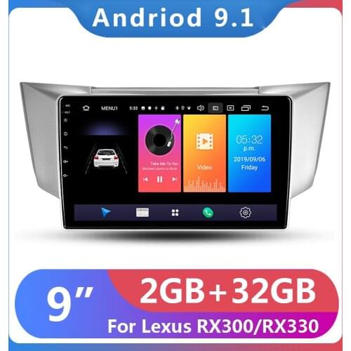 9 inch 2G+32G For Lexus RX300 RX330 RX350 RX400H Toyota harrier 2003-2009 2 Din Car Radio Multimedia Video Player Navigation GPS