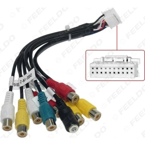 FEELDO Car Head Unit Stereo Wire Harness Compatible For XY AUTO Android Solution Interface